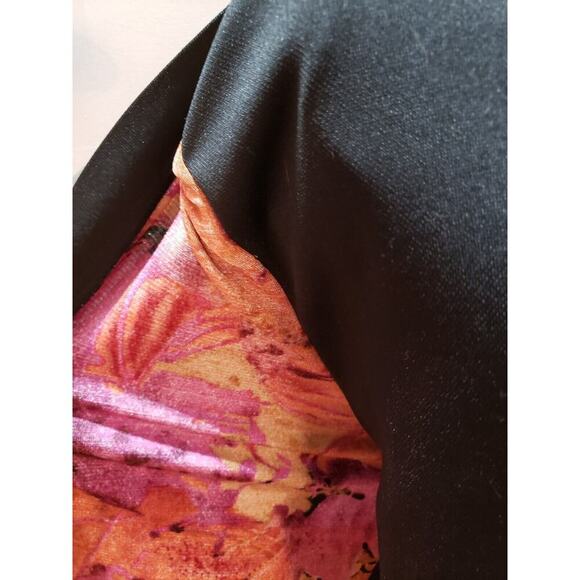 ST. Anthony Women's Multicolor Polyester Round Neck Long Sleeve Top Blouse 20W - Picture 5 of 11